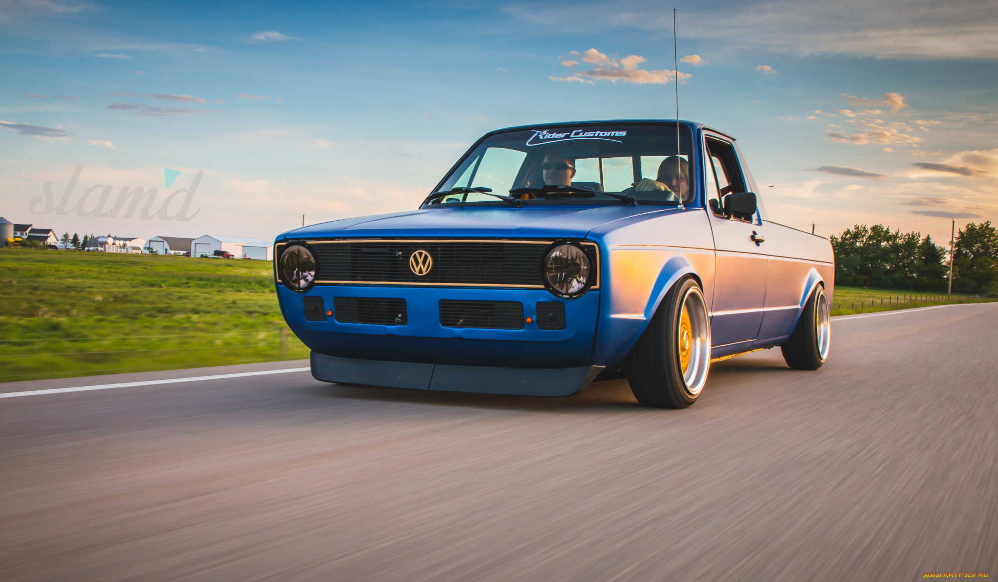 , custom pick-up, vw